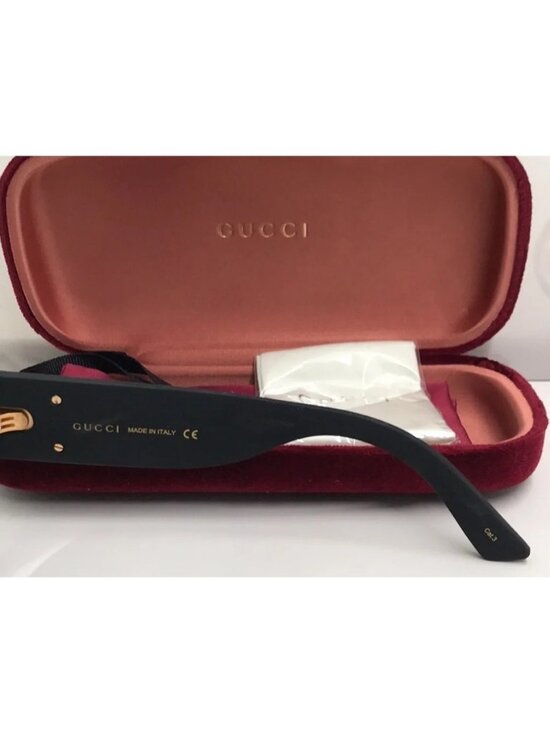 Authentic Gucci GG0102S 001 Oversized Black Sunglasses – New main image 10